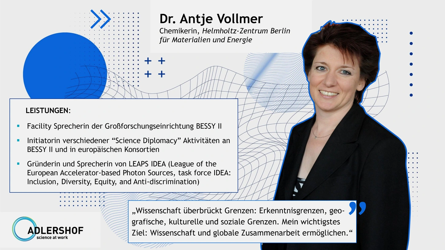 Dr. Antje Vollmer, Helmholtz-Zentrum Berlin für Materialien und Energie