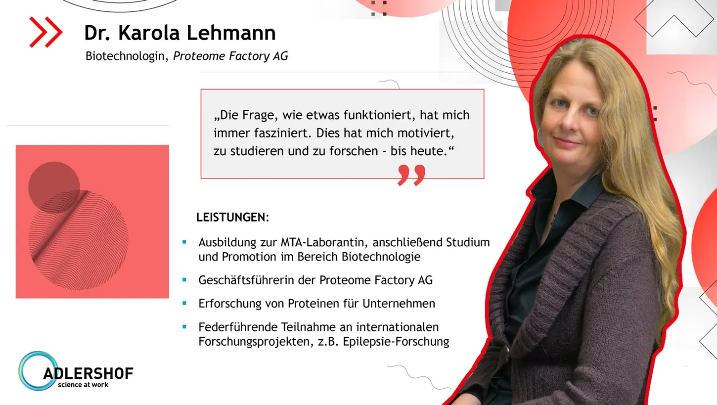 Dr. Karola Lehmann, Proteome Factory AG 