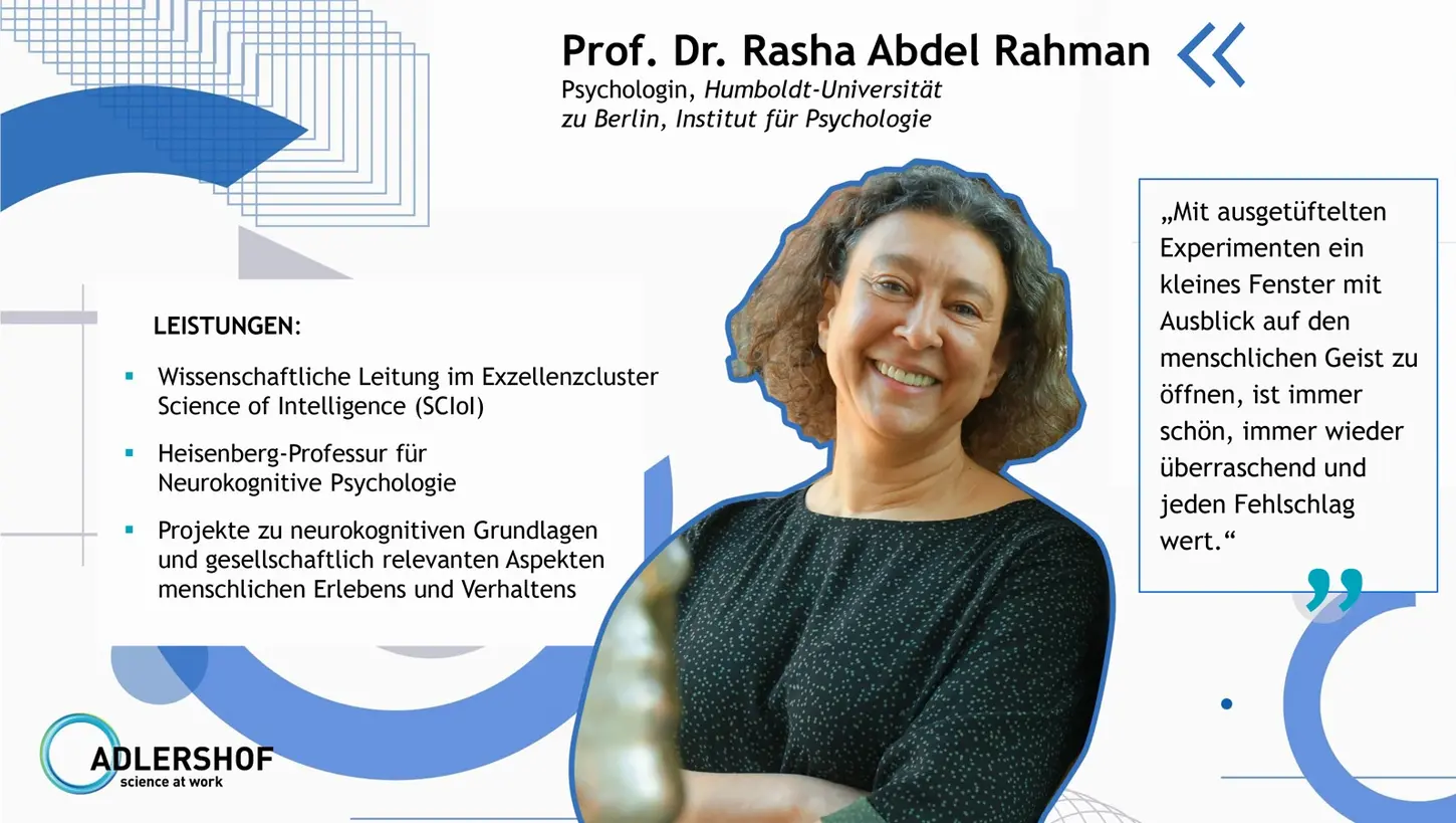 Prof. Dr. Rasha Abdel Rahman, Humboldt-Universität zu Berlin