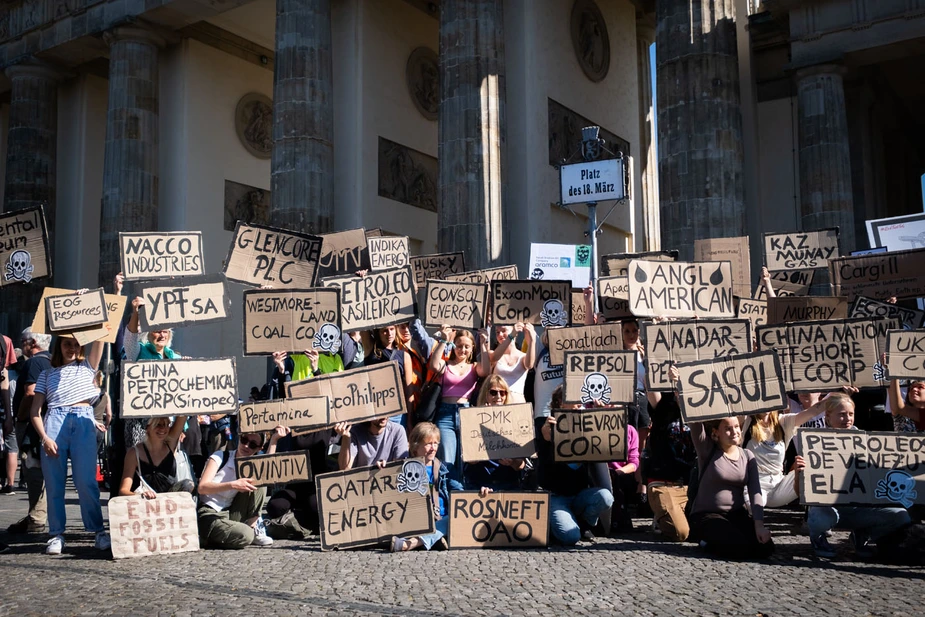 Klimastreik im September 2023, Kundgebung vor dem Brandenburger Tor © Stefan Klenke/HU Berlin