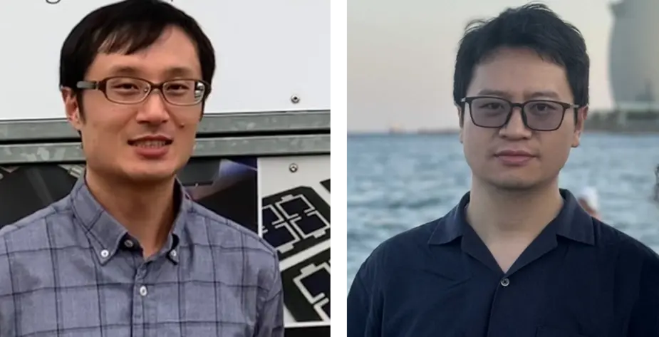 [Translate to English:] Dr. Kazuki Morita (links),  Dr. Qingping Wu (rechts), HZB Berlin